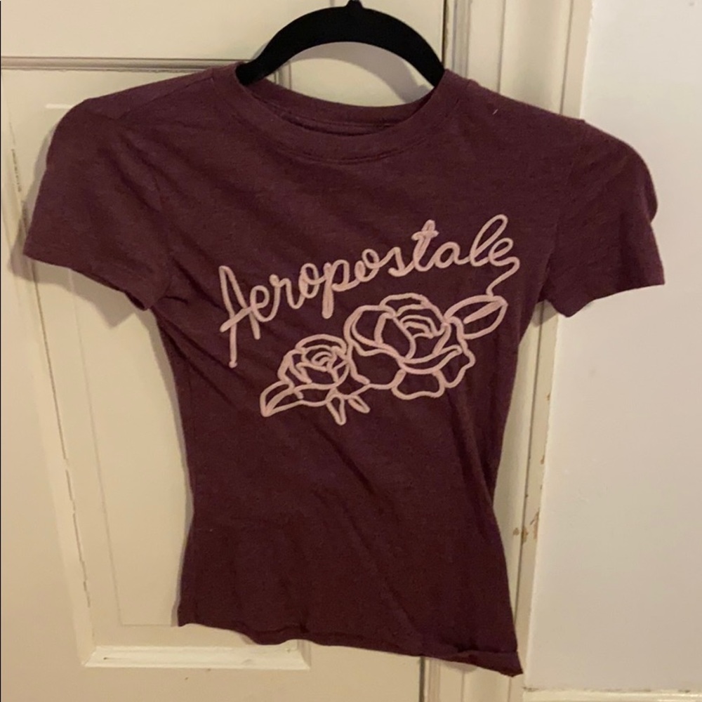 Floral stitching  T-shirt